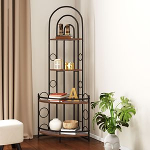 Stile moderno 4-Tier in metallo scaffale angolo pianta Stand salvaspazio espositore portaoggetti per la casa arredamento mobili per il soggiorno - Product Image 1