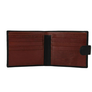 Portefeuille en cuir véritable de luxe avec logo personnalisé pour homme, portefeuille fin à double pli, couleur et taille personnalisées, cuir de vachette de haute qualité, en gros - Product Image 3