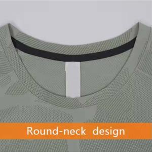 Camiseta Deportiva de Punto para Hombre, Manga Larga, Ajustada, Transpirable, de Secado Rápido, Antiarrugas, Ropa Deportiva al por Mayor - Product Image 6