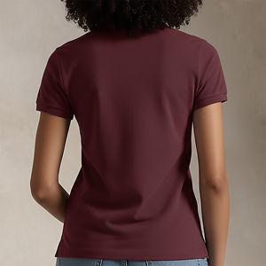 Chemises pour femmes 100 % coton en gros, logo brodé personnalisé, été, respirantes, manches courtes, couleur unie, prix abordable - Product Image 6