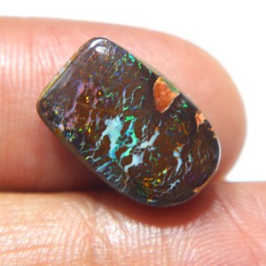 Opale de Boulder naturelle australienne en cabochon, opale de feu de Boulder australienne pour la fabrication de bijoux - Product Image 2