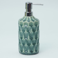 Distributeur de savon cylindrique en céramique, accessoire de salle de bain pour la maison et l'hôtel