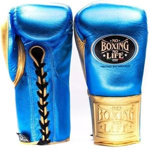 No Boxing No Life Guantes de Boxeo Profesionales Estilo Mexicano con Cordones, Guantes de Entrenamiento y Sparring de Cuero Genuino - Product Image 3