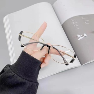 Gafas de Sol Ovaladas de Metal Estilo Y2K, Retro, Protección Solar, de Lujo para Hombre - Product Image 1