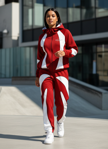 Conjunto de Dos Piezas de Chaqueta Deportiva Premium Personalizada, Chaqueta Ligera de Gran Tamaño con Parches, Chaqueta Deportiva Transpirable de Nailon - Product Image 5