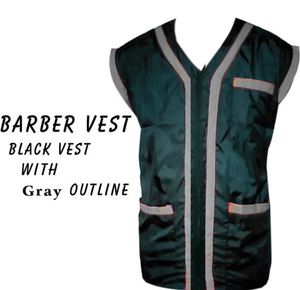 เสื้อเชิ้ตคอวีแขนกุดสำหรับผู้ชายสำหรับร้านเสริมสวย - Product Image 1