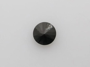 Diamant naturel noir rond de 1,38 ct, couleur F, très bonne finition. - Product Image 2