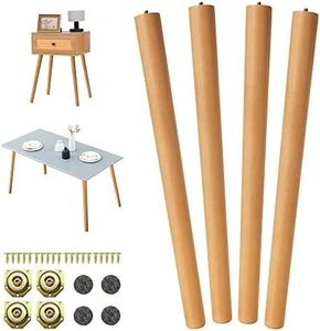 Natural Wooden Furniture <b>Legs</b> Tapered Round Table <b>Legs</b> <b>for</b> <b>Sofa</b> Coffee Table Cabinet Chair OEM Manufacturer - Product Image 2