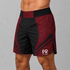 Shorts de boxe de mode en gros pour l'entraînement, shorts de Muay Thai imprimés pour hommes, qualité élégante avec option OEM - Product Image 4