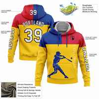 Sweat-shirt à capuche personnalisé pour homme, automne, nom de l'équipe, impression par sublimation, séchage rapide, sportif, décontracté, 100% polyester