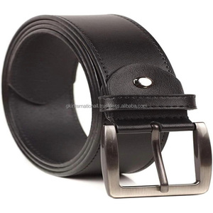 Fournisseur indien Ventes directes de ceinture en cuir de luxe pour hommes en gros Ceinture de jeans pour unisexe avec boucle ardillon en argent mat - Product Image 3