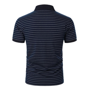 Vêtements d'entraînement pour hommes, chemises personnalisables, vêtements de golf performants, tricotés, imprimés numériquement, polyester respirant, poche, manches courtes - Product Image 3