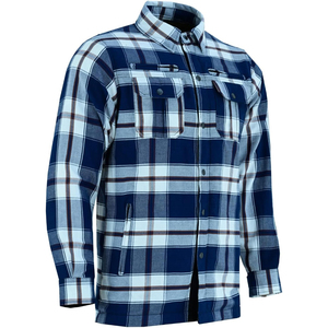 Custom Plaid Motorcycle <b>Racing</b> <b>Jacket</b> Zip Up Woven Windbreaker Outerwear for Men - Product Image 2