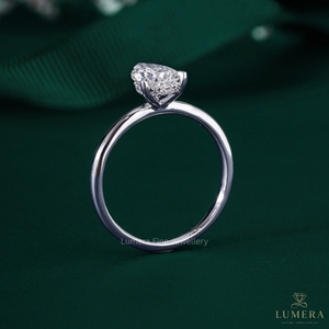 Bague de fiançailles solitaire en diamant de laboratoire taille poire, or blanc 9K 10K 14K 18K, bague de mariée pour femme OEM ODM - Product Image 6