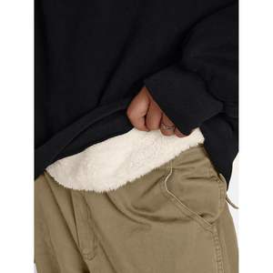 À la mode 2025 femmes hiver polaire sweats Sherpa doublé col rond à manches longues pull à capuche tenues vêtements en taille XS - Product Image 3