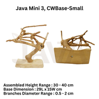 Perchoir pour oiseaux Javawood écologique et durable JM3 CWBase S en bois de café, fournitures d'Indonésie