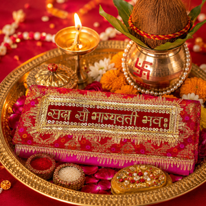Bolso de mano Sadaa Saubhagyavati para recuerdos de boda y regalos festivos de Mata Ki Chowki Kirtan Teej Jaagran - Product Image 2