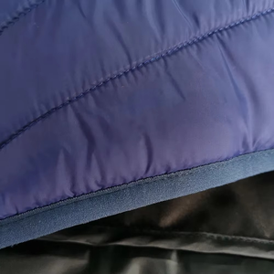 Blouson matelassé homme personnalisé avec logo couleur, col montant, fermeture éclair, léger, manches longues, style streetwear, manteau d'hiver - Product Image 6