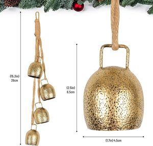 Private Branding Best Quality Metal Christmas Hanging Bell Ornament For Christmas Tree Festive Home Decoration Stylish Display - Product Image 2