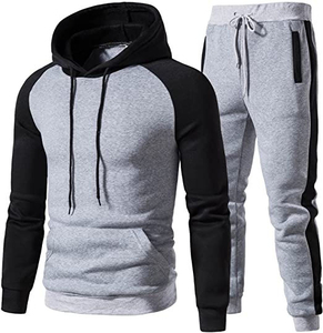 Men’s 100% Cotton Tracksuit Set Custom Logo Professional Manufacturer Sports <b>Jogging</b> Running Training <b>Suit</b> - Product Image 4