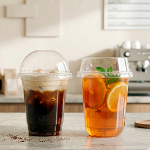 Wholesale QUANG QUAN Disposable Single Wall Clear <b>Cups</b> <b>Plastic</b> PP 95mm Transparent with Lid 12/16/22oz for Coffee - Product Image 6