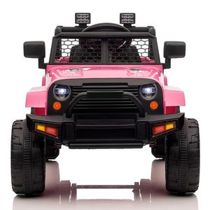 LEADZM Auto Elettrica per Bambini Jeep a Doppia Trazione 12V 4.5A.h Rosa con Telecomando 2.4G - Product Image 2