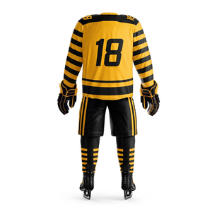 Uniforme de Hockey sobre Hielo al por Mayor, Jersey de Práctica Sublimado, Transpirable, de Secado Rápido, con Logotipo Personalizado, Proveedor de Fábrica, Conjunto Deportivo - Product Image 3