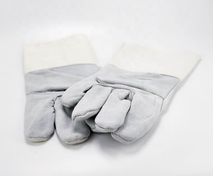 Meilleurs gants de sécurité ventilés et protecteurs pour l'apiculture, en cuir de chèvre antidérapant avec revers en toile - Gants Sunny - Product Image 2