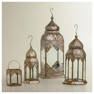 Farol Marroquí Decorativo de Hierro para Ramadán Mubarak con Portavelas LED para un Ambiente Espiritual en el Hogar - Product Image 4