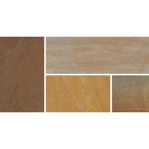 Pavés en pierre de grès naturelle Garda Buff pour patios, jardins, cours et aménagements extérieurs - Product Image 1