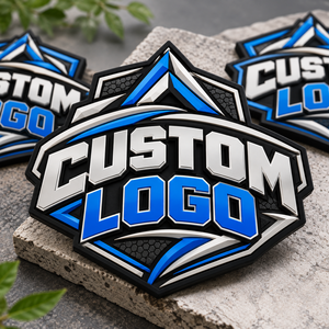Parche de Goma 3D Personalizado con Logotipo de Águila en Relieve, Insignia Táctica Adhesiva para Bolsas de Tela No Tejida y Textiles para el Hogar - Product Image 2