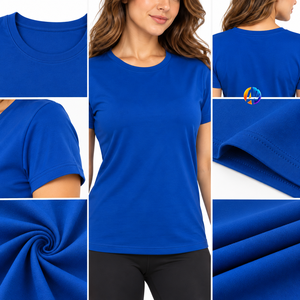La sensación de suavidad del algodón le da a la camiseta de mujer una comodidad natural, una forma elegante, una textura transpirable y fácil de usar para las actividades diarias. - Product Image 6