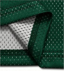 Maillot de football vert Genius 25 personnalisé en mesh avec logo étoile, tissu 100% polyester - Product Image 5