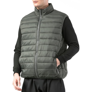 New Arrival Winter Quilted Puffer <b>Vest</b> Soft Interior Green Ultralight Packable Core Warmer Sleeveless <b>Vests</b> - Product Image 2