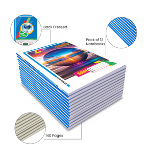 Hawamahal <b>A4</b> Writing Notebook 240 Pages 60 GSM Smooth Ruled Paper with Nature Globe Cover - Product Image 5