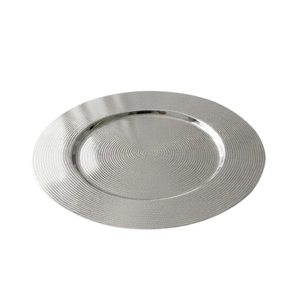 Assiettes de présentation rondes au design exquis, assiettes de présentation argentées, grossiste en assiettes de présentation métalliques pour restaurants - Product Image 4