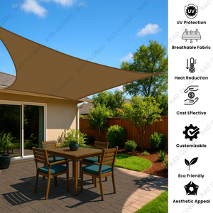 98% Sun <b>Block</b> Shade Sail (Four Sided) - Product Image 3