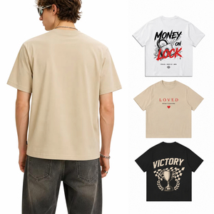 Camiseta Extra Grande 100% Algodón con Estampado Personalizado para Hombre y Mujer, Camiseta Gráfica Informal de Estilo Urbano, Cuello Redondo, Manga Corta - Product Image 2