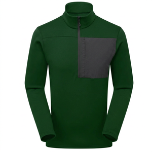 SINEWY SPORTS Sudadera de Forro Polar Negra para Hombre con Cierre de Cremallera, Cuello con Capucha, Bolsillo Frontal, para Otoño, 100% Algodón, Impermeable - Product Image 4