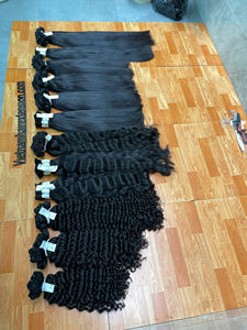 ผมแท้เวียดนามแบบเวอร์จิ้นเรมี่  ทอสองชั้น  แบบลอนหยัก  แบบตรง - Product Image 1