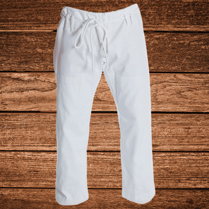 Shorts de BJJ unisexe blancs, coupe régulière, en spandex, séchage rapide, 220g, respirants, vêtements d'arts martiaux, taille adulte - Product Image 3