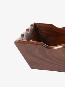 Plateau de service en bois moderne pour le thé, le café, les aliments, léger, multifonctionnel, pour la cuisine, la maison, le petit-déjeuner, les collations - Product Image 3