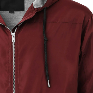 Regular Fit Coated Canvas Water Resistant Outdoor Breathable Casual Hooded Men Winter Bomber <b>Jackets</b> Zipper Closure Front Logo - Product Image 3