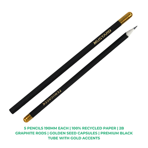 Black Gold Pencil Premium Quality Black Coloring Pencils with Gold <b>Seed</b> Capsules Bulk Supply for Best Price - Product Image 3
