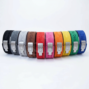 Ceinture de musculation robuste et respirante en cuir avec boucle à levier, réglable, pour entraînement intensif et compression - Product Image 1