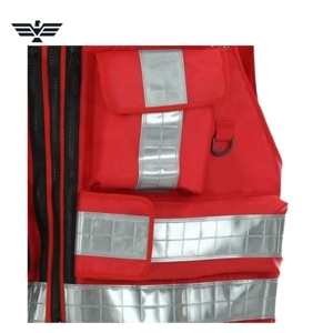EMPIRE TREND WEARS Custom EMS Trauma <b>Utility</b> <b>Vest</b> | Reflective Hi Visibility Silk Screen Printed Polyester Seamless Fusing - Product Image 4