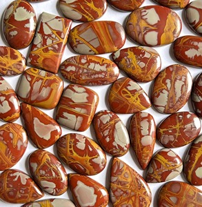 Piedras Infinitas Noreena, Jaspe Rojo Natural Cabujón, Gemas Sueltas de Buena Calidad de Rajasthan, Tamaños Mixtos 4-10g, Precio Competitivo - Product Image 2