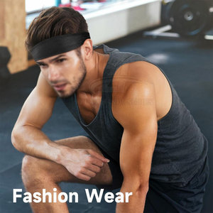 Bandas elásticas anchas para la cabeza para hombres y mujeres, material antideslizante, para yoga, fitness, correr, deportes. - Product Image 5
