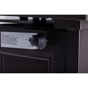 Table de feu au propane autoportante de 28 pouces avec verre de protection, chauffage extérieur moderne - Product Image 4