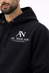 Conjunto de Sudadera con Capucha y Pantalones Deportivos Negros Premium para Hombre - Chándal con Logotipo Bordado Personalizado - Product Image 3